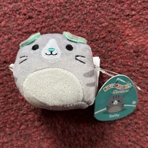 Squishmallows Selly the Scottish Fold Cat Micromallow 2.5” Stuffed Plush